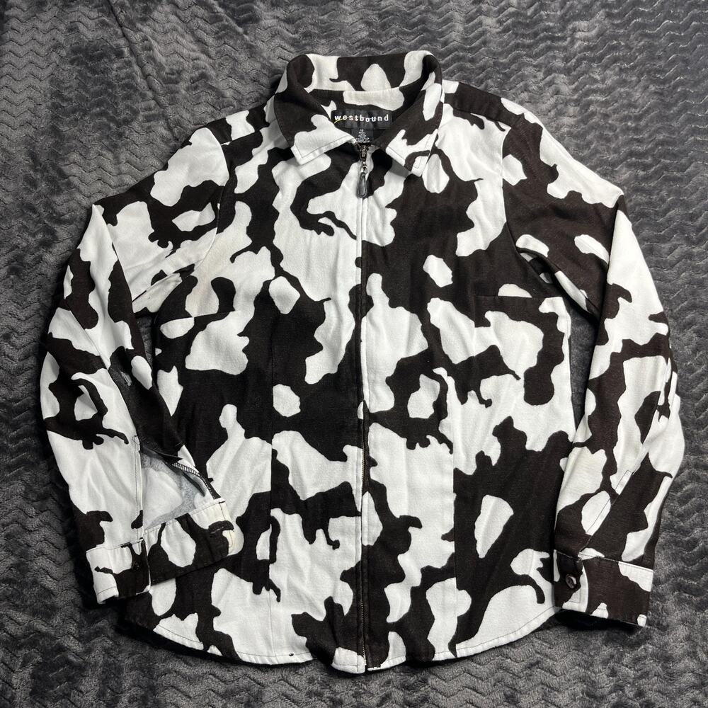 Westbound Women's Jacket Brown White Size 12